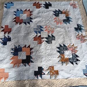 Homemade quilt, wall hanging or lap